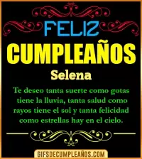 GIF Frases de Cumpleaños Selena