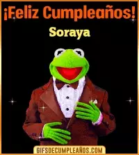 GIF Meme feliz cumpleaños Soraya