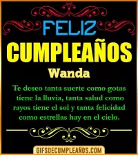 GIF Frases de Cumpleaños Wanda