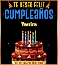 GIF Te deseo Feliz Cumpleaños Yanira