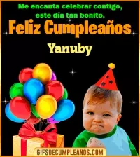 GIF Meme de Niño Feliz Cumpleaños Yanuby