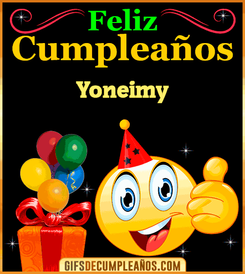 Gif de Feliz Cumpleaños Yoneimy