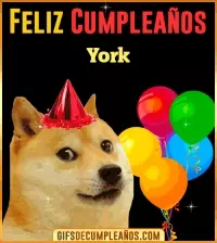 Memes de Cumpleaños York