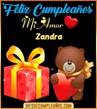 Gif de Feliz cumpleaños mi AMOR Zandra