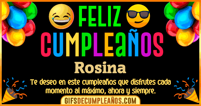 Feliz Cumpleaños Rosina